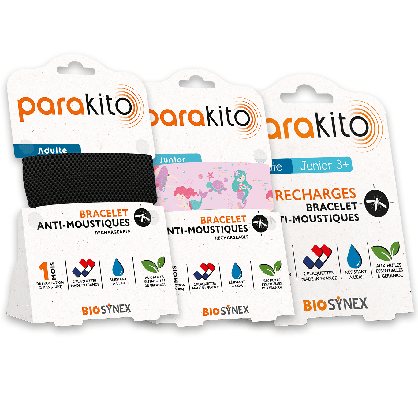 Bracelets parakito + recharge BIOSYNEX