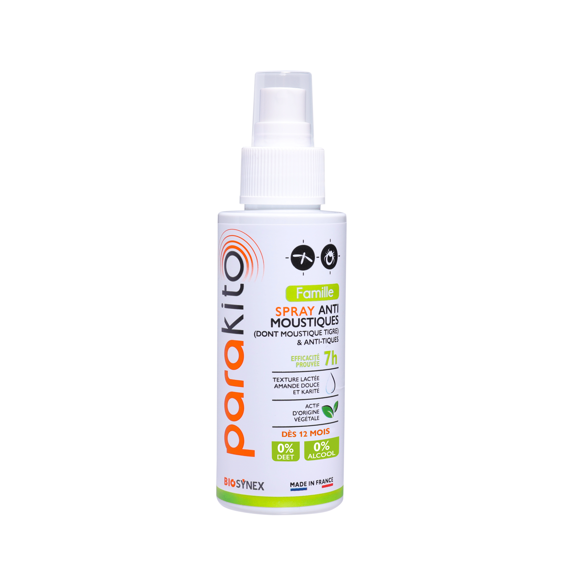 spray anti moustiques famille parakito biosynex